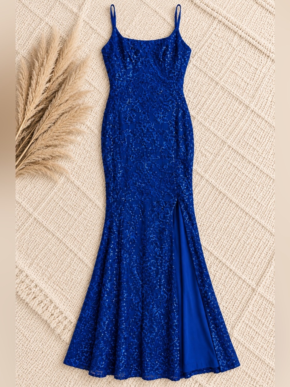 Windsor Cobalt Sequin Mermaid Gown